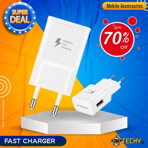 Fast Charger White Quick Charge