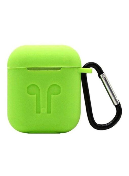 Green AirPods Silicone Cover | Premium Quality | Protective Case | Apple Airpod 2 | i12 TWS Earphones Maroon AirPods Silicone Cover | Premium Quality | Protective Case | Apple Airpod 2 | i12 TWS Earphones (Copy) - Image 2