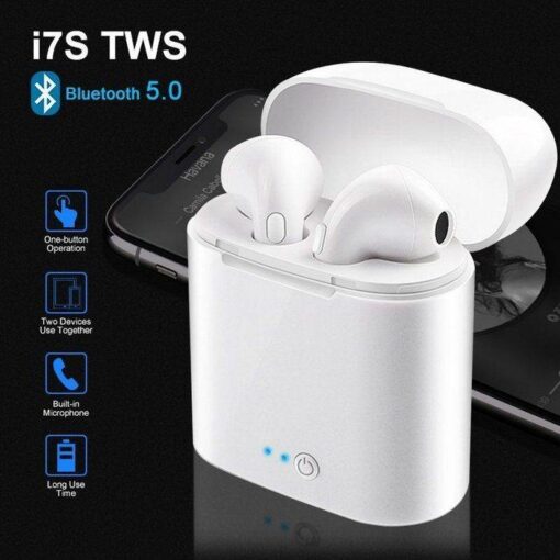 i7S TWS Wireless Bluetooth Earphones Stereo Sound