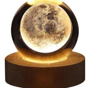 3D Moon Crystal Ball Lamp