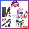 combo deal One Step Hair Brush Finishing Touch Hair Remover 3 in 1 Vacuum Mini Massager